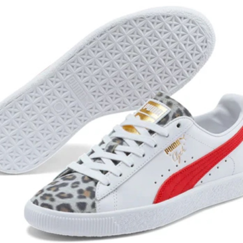 WOMENS Limited Edition Clyde Leopard Pumas.6.5